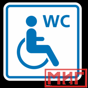 Фото 24 - ТП6.3 Туалет, доступный для инвалидов на кресле-коляске (синий).